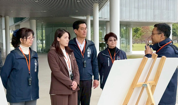 新竹市長高虹安率團隊 參訪臺中綠美圖